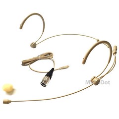 Microdot 4016 Headset Microphone For Audio Technica Wireless – Detachable Cable