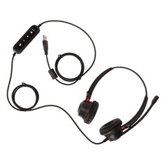 Telephone Headset Volume Adjustment Microphone Mute USB Binaural Customer