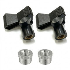 2 Pack Universal Studio Mic Clip (Adjustable Knob, 5/8″ to 3/8″)