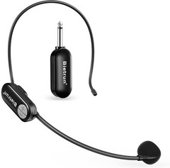 Microphone Headset 1 4Plug 165ft Range UHF Wireless Mic Handheld 2 1 Karaoke