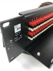 ADC 96 Bantam TT patchbay connected to ADC UP-96NMKII PPC RACKMOUNT PATCHBAY 2
