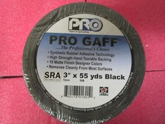 Pro Tapes Pro Gaff Premium 3-inch Gaffers Tape – 55-yard Roll – Black