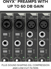 Profx10 Go Battery-Powered 10-Channel Mixer with USB and Enhanced Effects