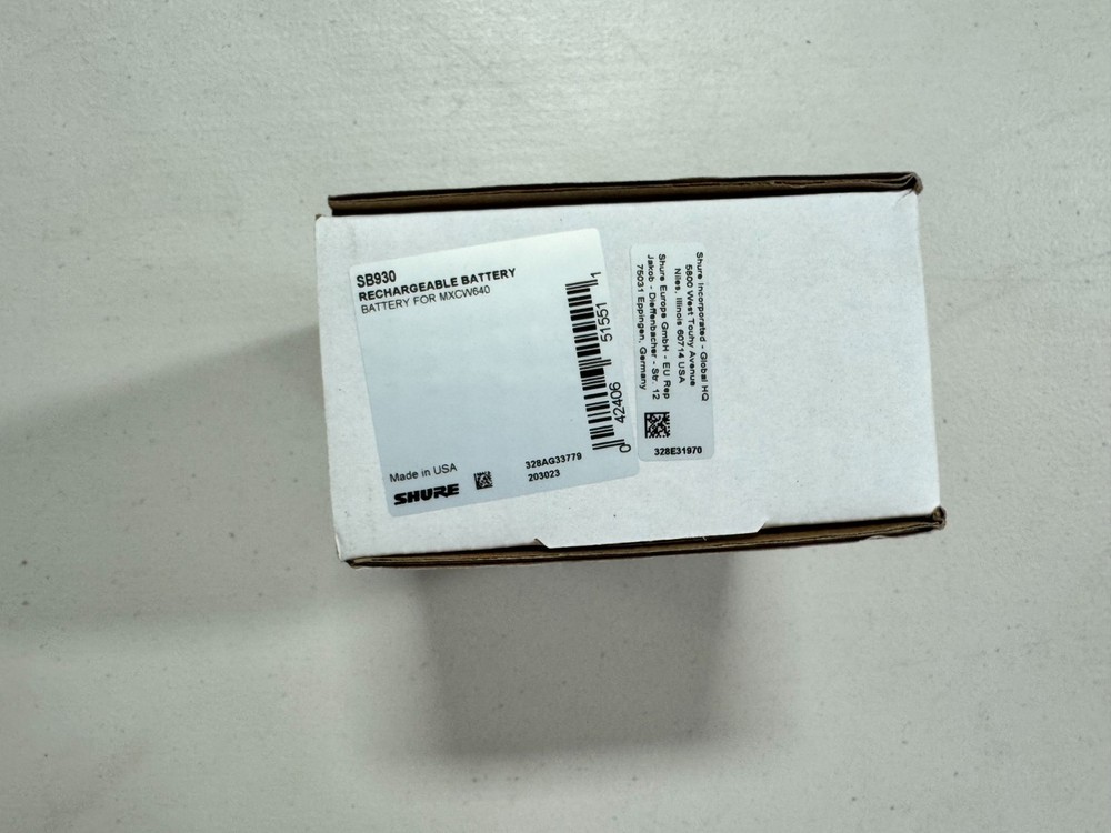 Shure SB930 Rechargeable Battery (New)