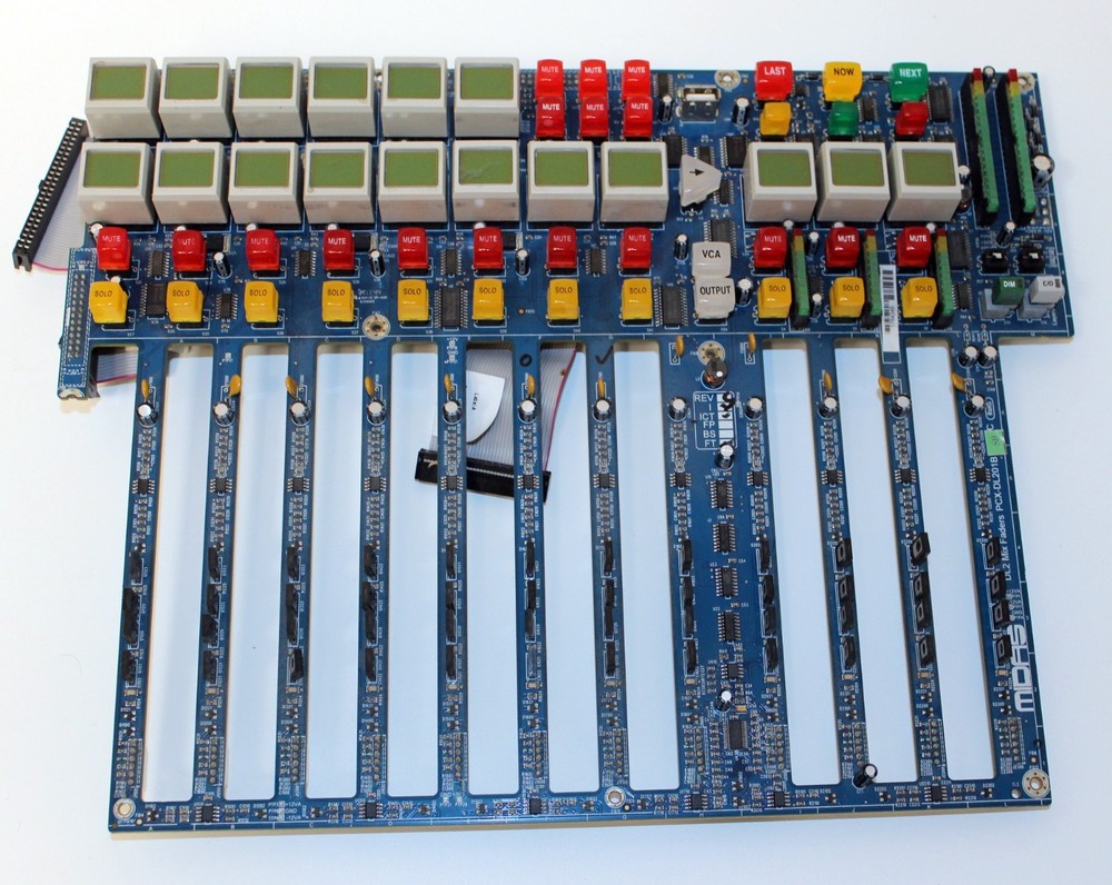 Midas PRO2-CC-TP Audio Console’s PCX-DL201B, DL2 Mix Faders circuit Board