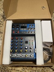 Pyle PMXU43BT Bluetooth 4 Ch. Studio / DJ Controller Audio Mixer Console System
