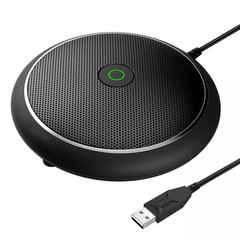 Omnidirectional Condenser USB Microphone with Mute Function for Video Streaming