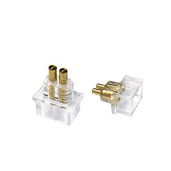 2 PCS IEM Female Socket Jack 0.78 mm Earphone Pins Plug Recessed Cable Connector