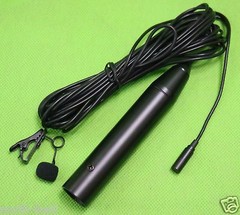 XLR 3Pin Phantom Power Lapel Microphone For Mixer Mixing Console 195″ Cable