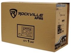 (2) Rockville APM8C 8″ 500w Powered Studio Monitors Speakers+Adjustable Stands