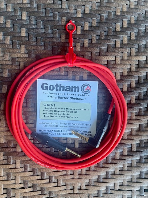 Gotham GAC-1 Instrument Cable Assembly 06 ft. Right/Straight RED