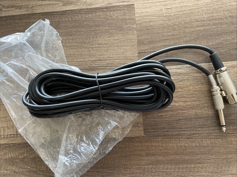 Microphone Cable: High Grade, Low-Noise 15ft— XLR Female to Male 1/4″ /2