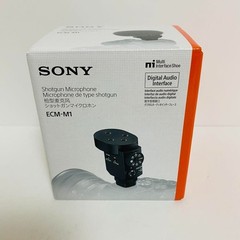 SONY Camera Microphone Shotgun Microphone with Windscreen Included ECM-M1