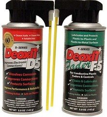 Hosa DeoxIT D5S6 Contact Cleaner + F5S-H6 FaderLube bundle