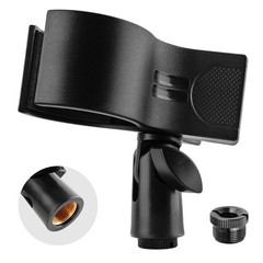 Microphone Holder, Large Mic Accessory Clip for Stands, Fit for Most Condense…