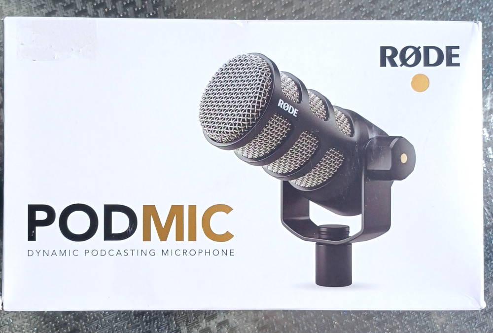 RODE PodMic Dynamic Podcasting Microphone: XLR Studio Equipment (NEW/SEALED)