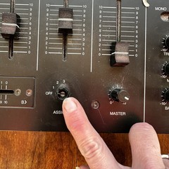 Optimus SSM-1250 3 Channel Stereo Sound Mixer Rack Mount DJ Mixer