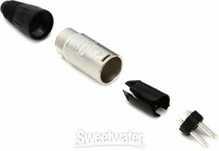 Neutrik NC3MX 3 Pin Male XLR Mic Cable Connector Nickel Housing Silver Contacts
