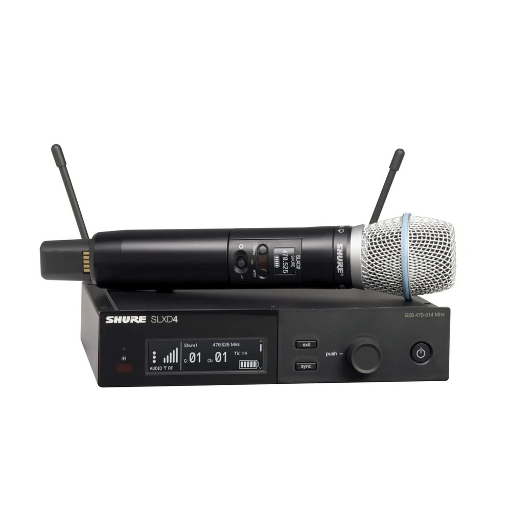 Shure SLXD24/B87A-G58 Wireless Handheld Microphone System with Beta 87A
