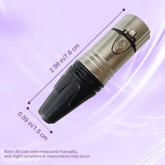 10 PCS XLR 3pin Male Plug and Female Socket with Fine Nickel Plated housing