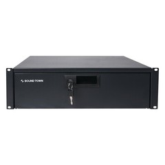Sound Town 19-inch 3U Locking Rack Drawer, with Protection Foam (STRD-3D)