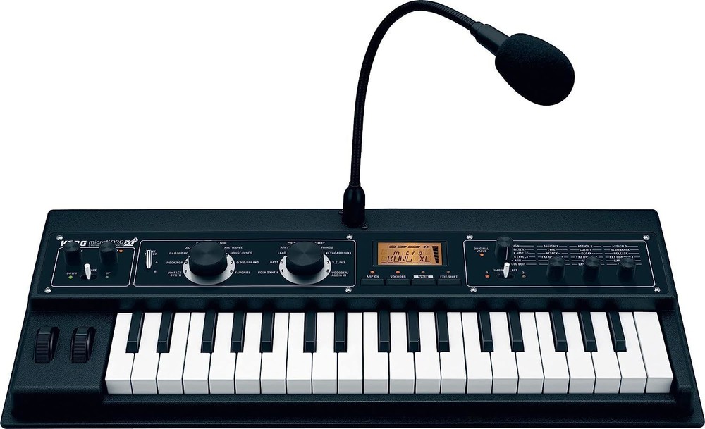 Analog Modeling Synthesizer Vocoder microKORG XL+ Compact Adapter Microphone