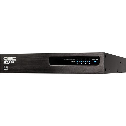 QSC SPA4-60-NA QSYS 4 Channel Power Amplifier 250W 70v 100v