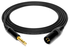 1- 25’FT Mogami 2534 Neutrik Gold XLR-M to 1/4 TRS balance Star Quad Audio Cable