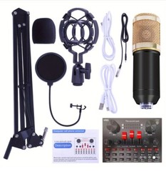 5 Core RM 8 BG Wired Professional Condenser Microphone Kit with Mixer