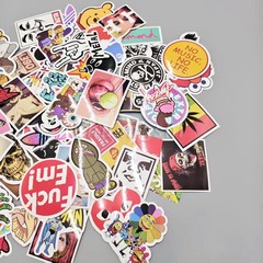 100 Skateboard Stickers Bomb Vinyl Laptop Luggage Decals Dope Sticker