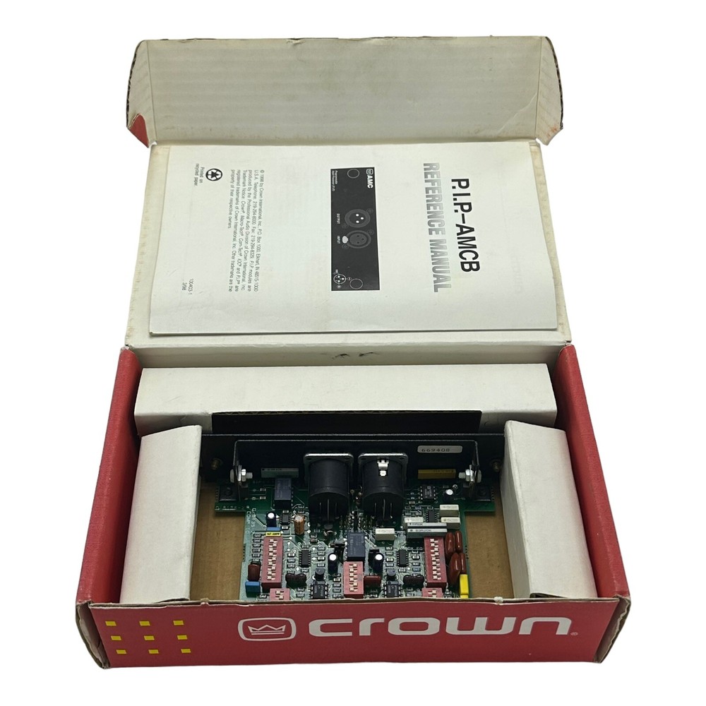 Crown PIP AMCb Input Card Programmable Crossover, Equilization & Compressor