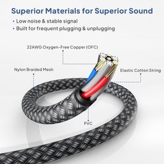 TRS Instrument Cables 3.3ft Right Angled 2 Pack 35mm 3ft Instrument Cable 2 Pack