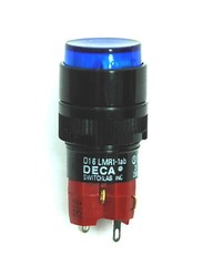 1pc DECA Push button Switch D16LMR1-1ab SPST Momentary Bulb Lamp= ACDC 24 or 12V