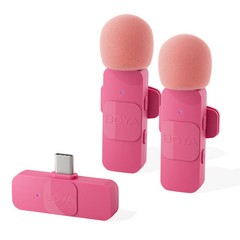 BOYA BY-V Wireless Lavalier Mic Type-C Android iPhone 2.4GHz Recording Vlog