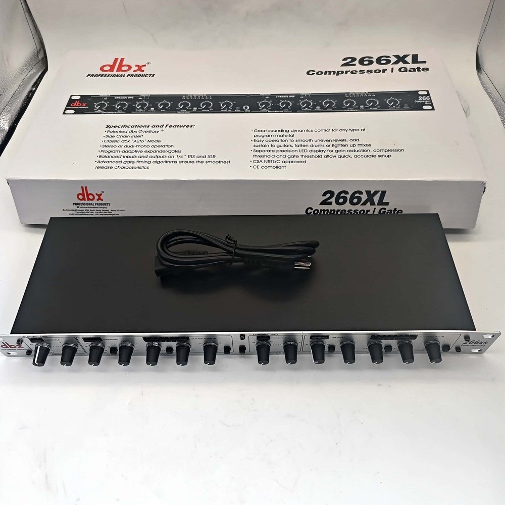 dbx 266xs Dual Channel Compressor Gate Dynamics Processor w/ Side Chain Insert