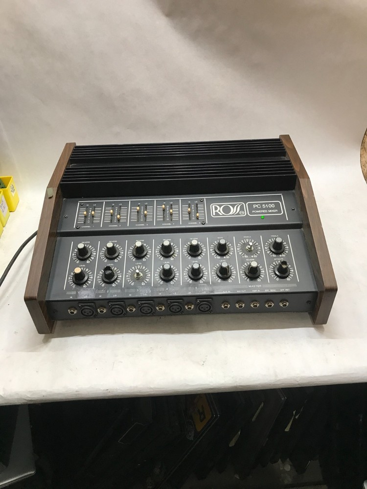 Vintage Ross Systems PC5100 Powered Mixer POWERS ON UNTESTED SOLD AS IS!!!! – DW