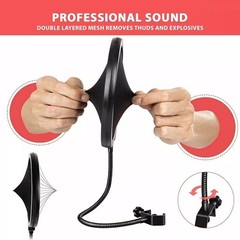 Desk Mount Holder 32″ Microphone Scissor Arm Sets Mic Stand Suspension Boom