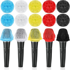 100PCS Microphone Covers Disposable, Non-Woven,Clean and No-Odor Mic Covers