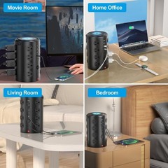 Power Strip Tower Surge Protector with 16 Outlets and 5 USB Ports (2 USB-C), …