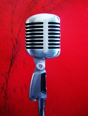 Vintage 1960s Shure 55S dynamic cardioid microphone w Atlas DS5 stand DISPLAY #5