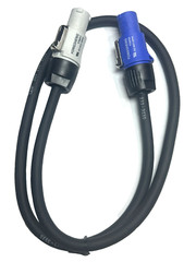 LASE 3 Ft (0.91M) A to PowerCon B 16AWG – Powered Speakers or Lights
