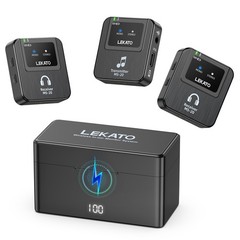 LEKATO Wireless in-Ear Monitor MS-20 Charging with Box 1Transmitter 2 Receivers