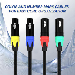 4-Channel XLR to Ethercon RJ45 Cat6 Snake Cable – 3-Pin DMX & Audio Extender, 3