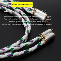 Preffair Reference 3 Balanced HiFi Audio RCA Cable OCC Signal Interconnect Cable