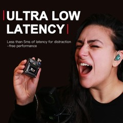 U4 Wireless in-Ear Monitor System Set with Transmitter and Receiver (One Rece…