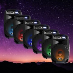 Proreck Audio Dance 15 Portable 15Inch 2000 Watt 2-Way Powered PA Speaker System
