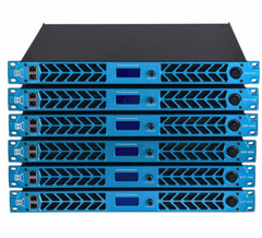 1X CVR Audio DSP-802 BLUE Professional Amplifier 1 Space 800 Watts x 2 at 8-Ohm