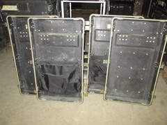 Rackmount 20U x24 Slide Out ECS Legacy Composite Shock Mount Shockmount Case Blk