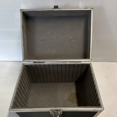 Black/Silver Aluminum Microphone Case w/ Carry Handle & Latches 11×8 in