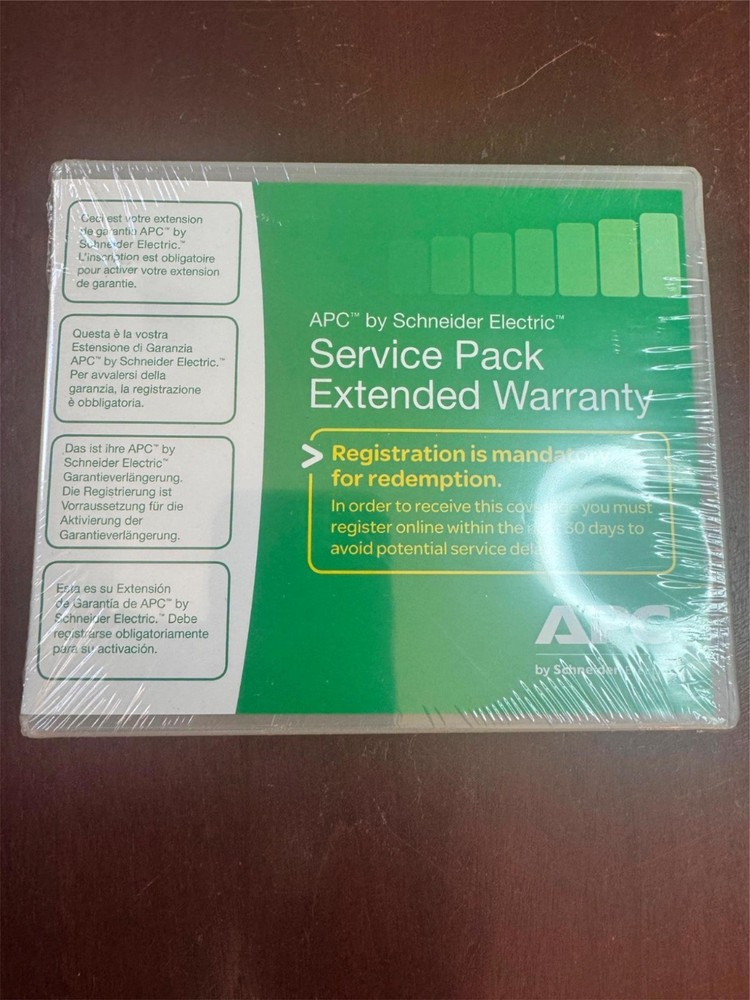 APC WBEXTWAR1YR-SP-08 1 Year Warranty Extension Service Pack NEW SEALED